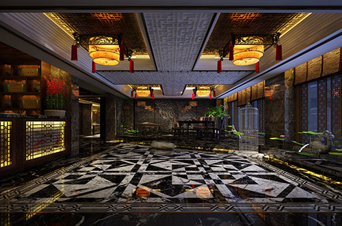 鹽城中式茶莊會(huì)所設(shè)計(jì)——“和、靜、怡、真”的茶道臻境